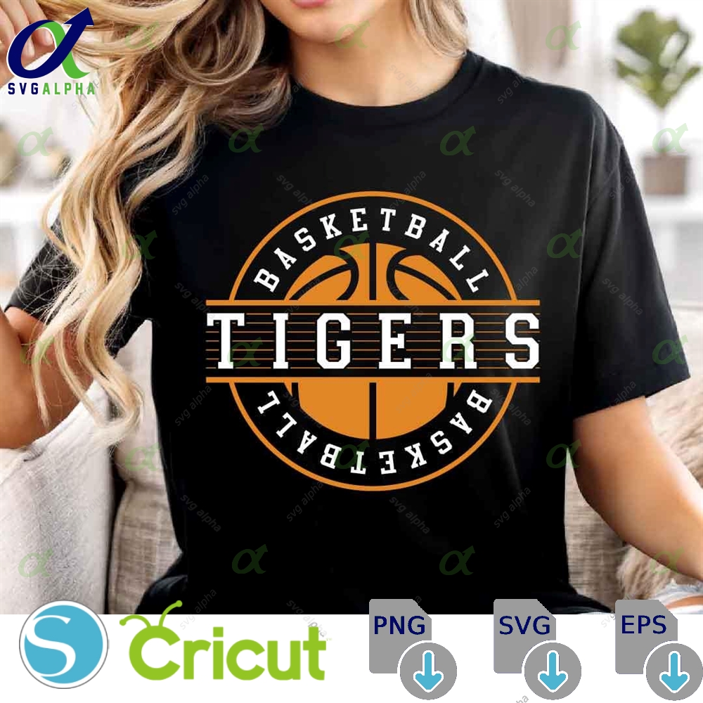 Tigers Svg Png Tigers Basketball Svg Varsity Tigers Shirt Tigers Mascot Svg Basketball Cheer Svg Basketball Mom Svg